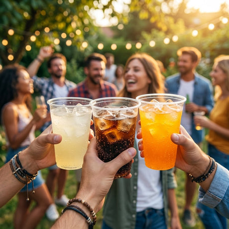  Gobelets Bière Jetables 400ml Transparents PP Incassable – 100/400/800 pièces | Pinte Standard Festival Événement Terrasse