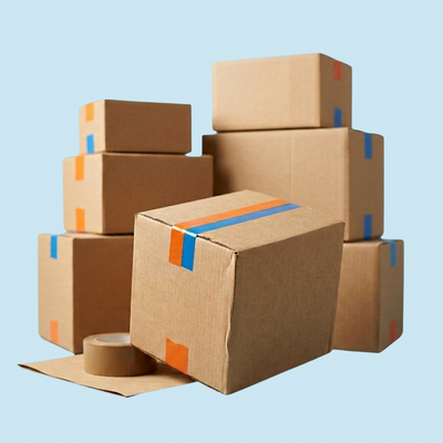 Verschillende dozen voor verzenden