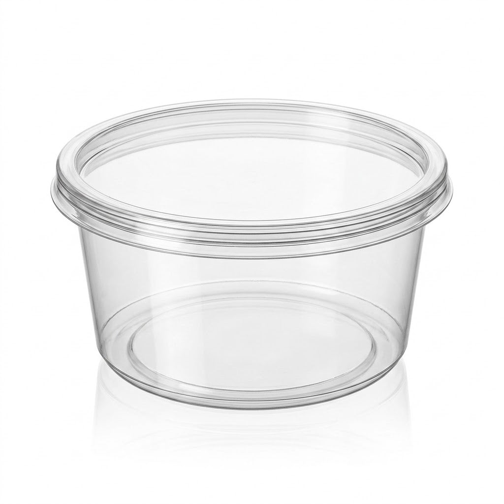 Alimentaires 250ml Transparent Couvercle PP Réutilisable – 100 Pièces | Micro-Ondes Congélateur BPA-free