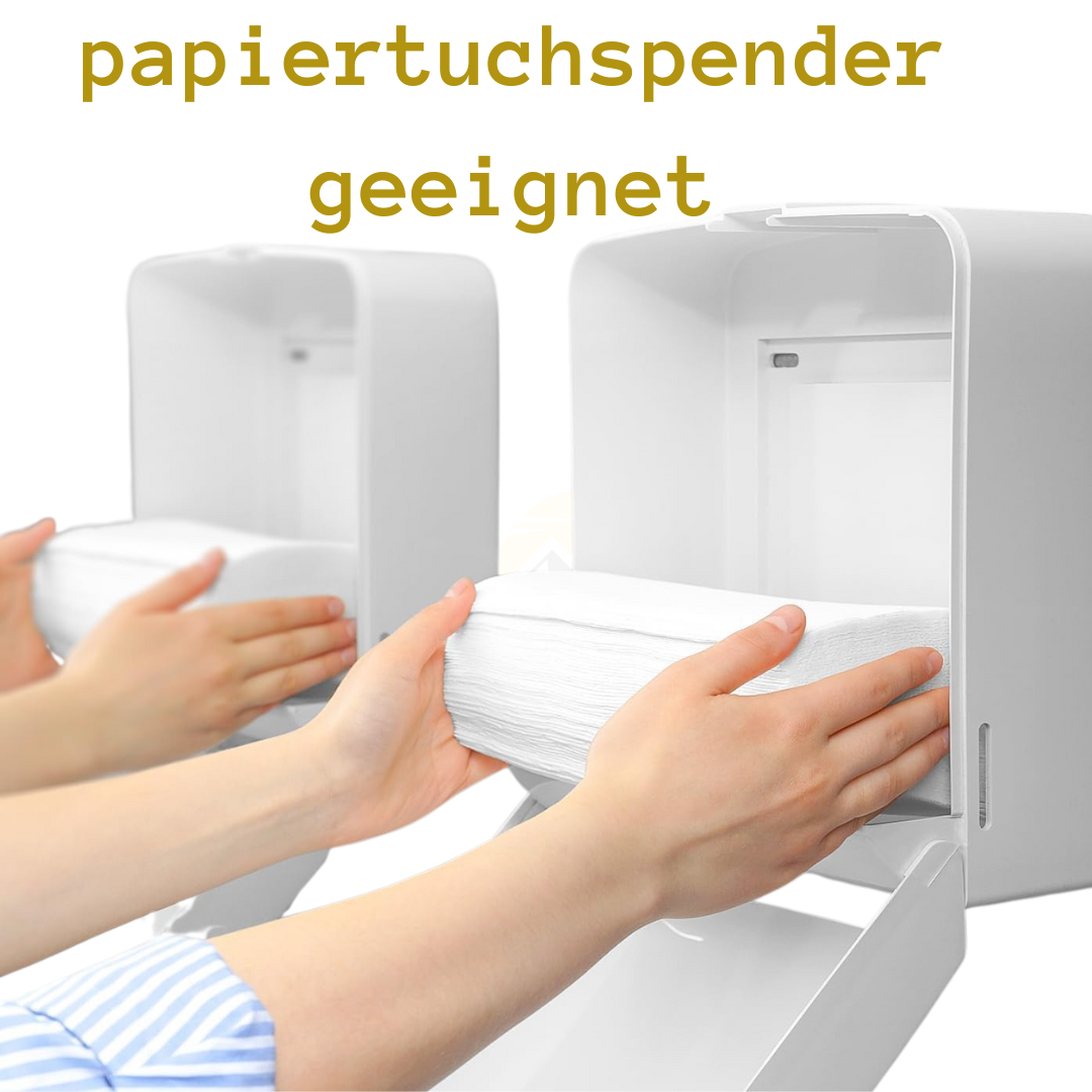 10,000 sheets, Paper towels green 1-ply 25 x 23 cm