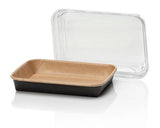 Kraft microwave containers 500ml - 50 pieces