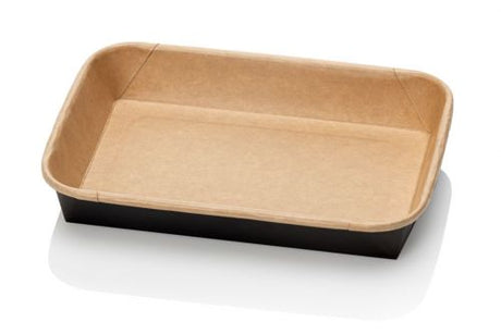 Kraft microwave containers 500ml - 50 pieces