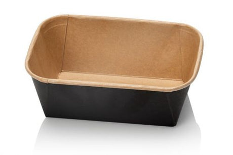 Kraft microwave containers 900ml - 50 pieces