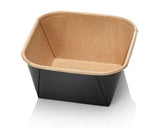 Kraft Salad Bowls with Lids 650ml - Pack of 50