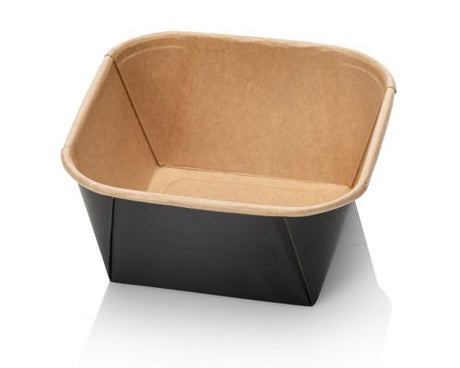 Kraft Salad Bowls with Lids 650ml - Pack of 50