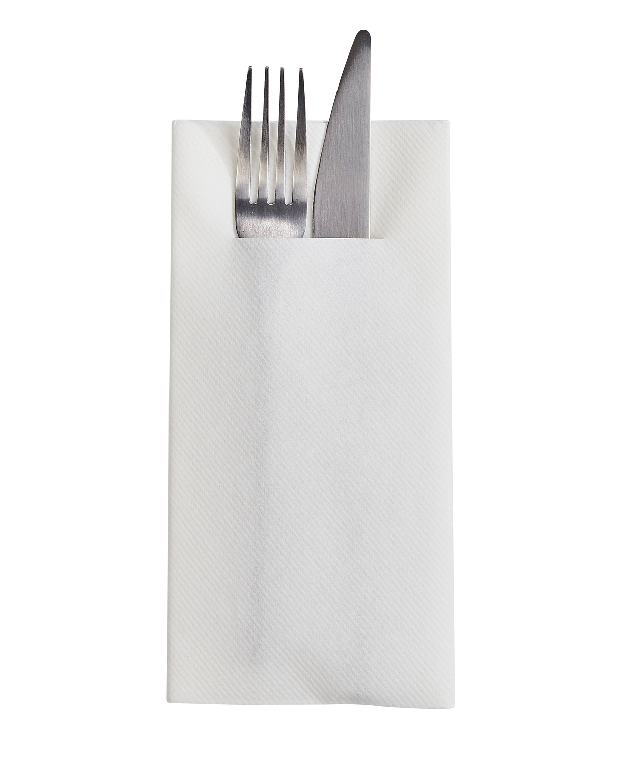 Cutlery napkin 1/8 airlaid 1L White 40x40 cm - 75 pieces