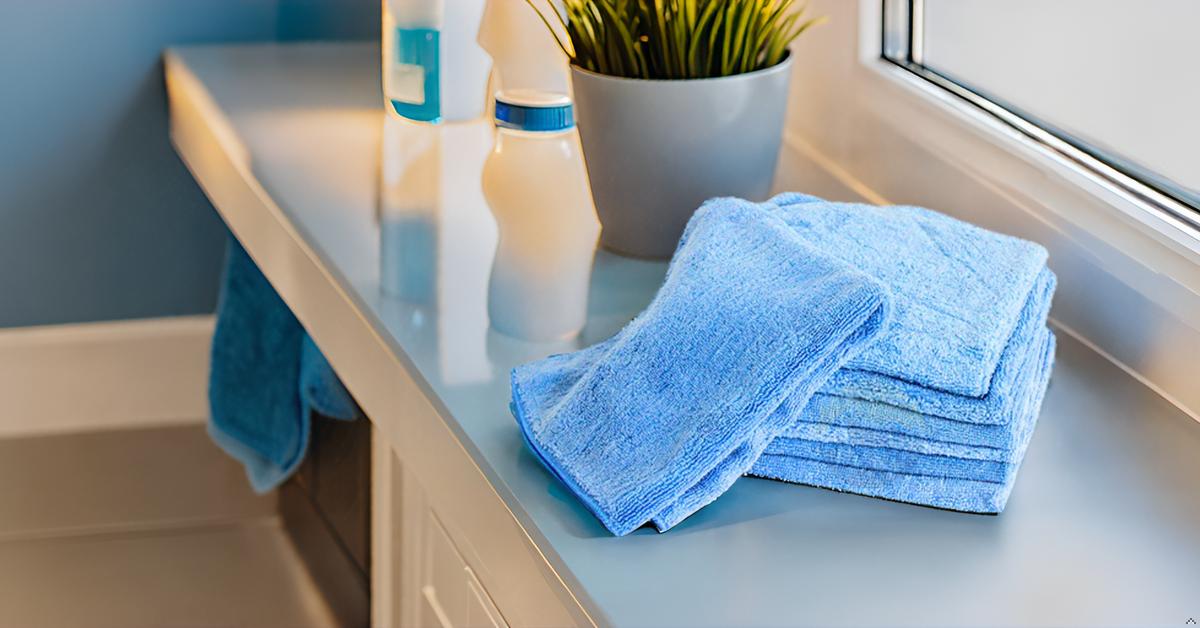 Tissons en microfibre - Nettoyage des chiffons 40 x 40 cm - 10 pièces