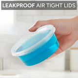 50x Magnetronbakjes inclusief deksels 250ml plastic potjes - vershoudbakjes Geschikt voor Take Away. Herbruikbaar en BPA Vrij