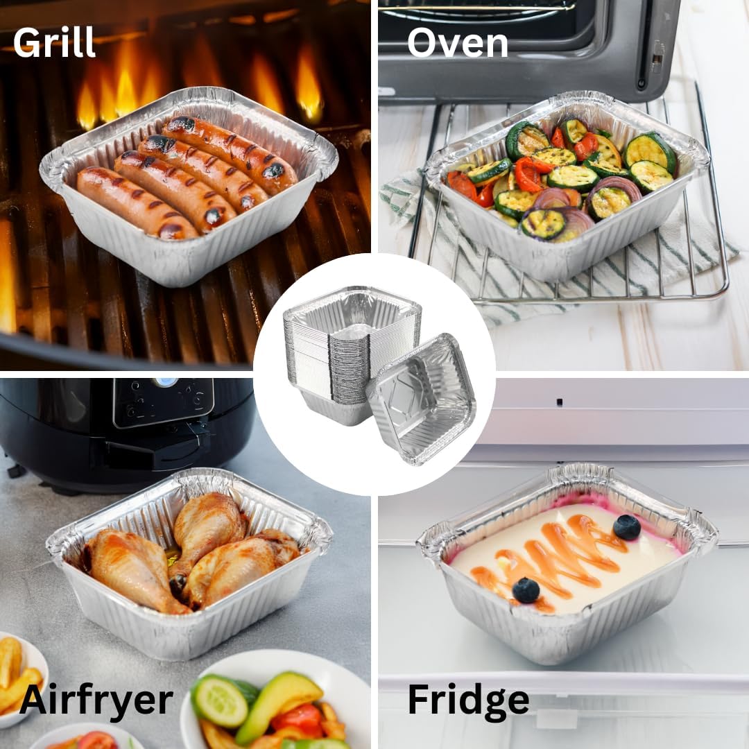 Bac en aluminium 450 L avec couvercles - 100 pièces