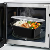 KURTT Boîtes Repas Noires PP Micro-ondes Congélateur 50/100 pièces Meal Prep | 500ml 650ml 750ml 1000ml
