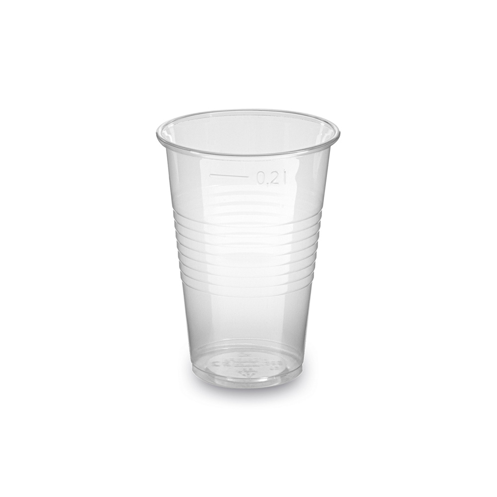 3000 pieces - Disposable drinking cups Transparent 0.2l incl. SUP