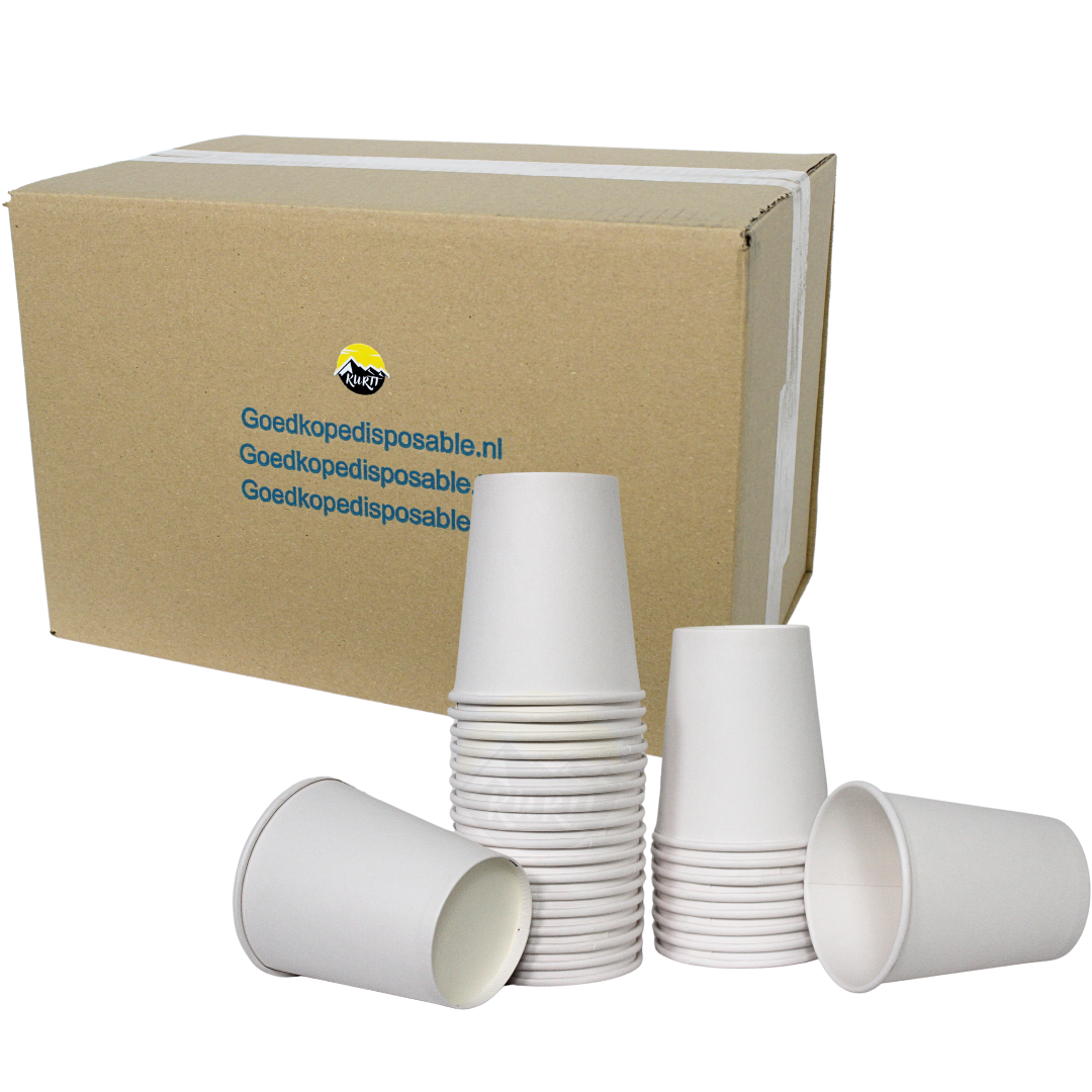 Tasse de boisson en carton 200 ml blanc - 1000 pièces incl. SOUPER