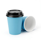 Gobelets Carton Couleur 200ml Orange Rouge Bleu – 100/500/1000 Pièces | Couvercles Éco-Contribution Incluse
