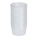 100x Récipients pour micro-ondes avec couvercles Pots en plastique de 500 ml - Récipients alimentaires adaptés aux plats à emporter. Réutilisable et sans BPA