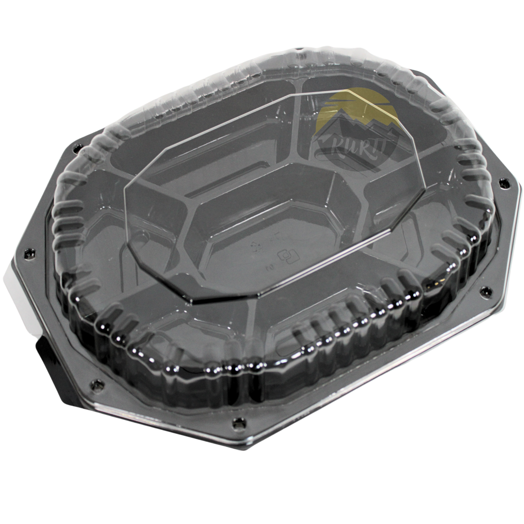 Échelle de restauration noire 7-Sections - 10 pièces