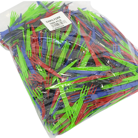 PP Reusable French Fry Forks - 1000 pieces