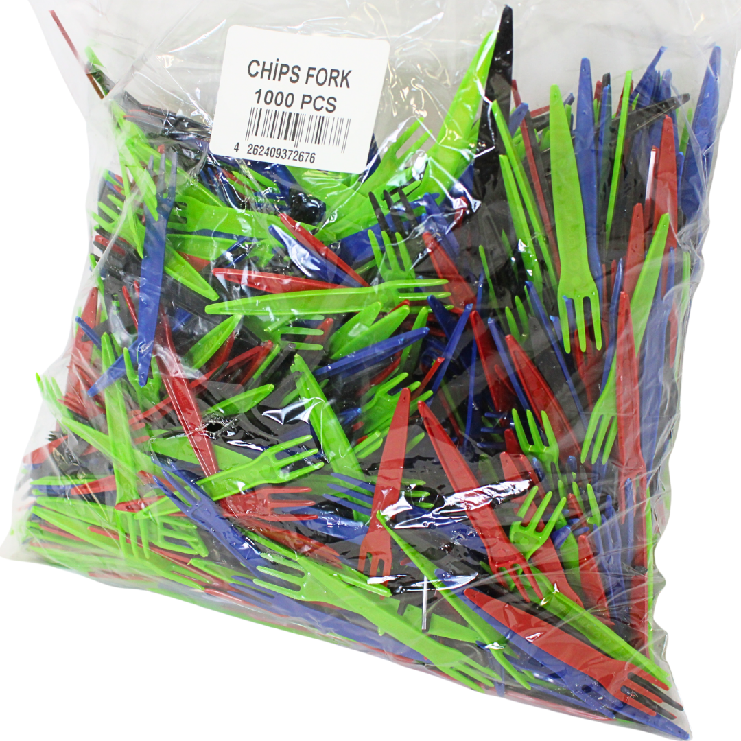 PP Reusable French Fry Forks - 1000 pieces