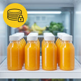 Bouteilles rPET 250ml Bouchon Orange – Jus Smoothie Recyclé | 40 Pièces