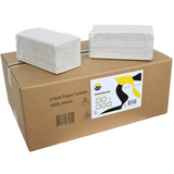 KURTT Papieren Handdoekjes Z-vouw 10.000 stuks | 2-laags Naturel| 22x23cm Cellulose Interfold Handdoekpapier Dispenser