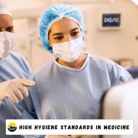 100x Wegwerp haarnetjes blauw - Voor in de Keuken, Tandarts, Medische sector - non-woven - Latexvrij - Universeel maat