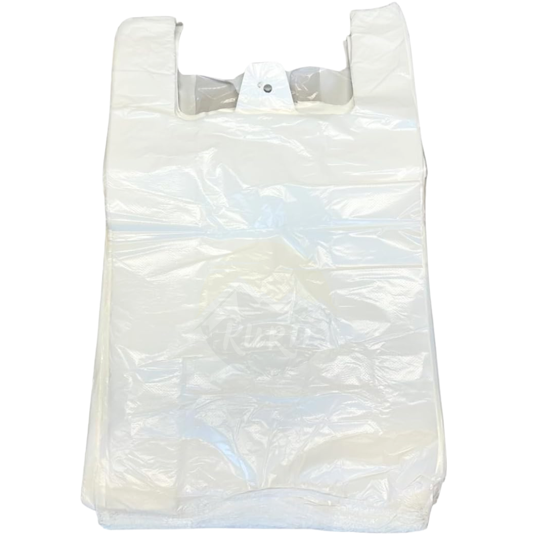 Shirt carrier bags HDPE 28+14x48 cm 11my - 2000 pieces incl. SUP