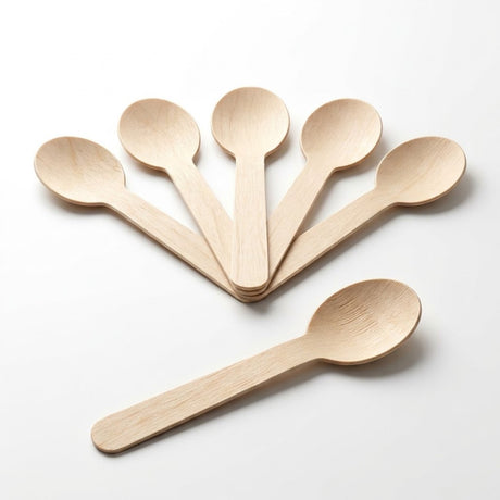 Houten theelepel voor koffie, thee en desserts