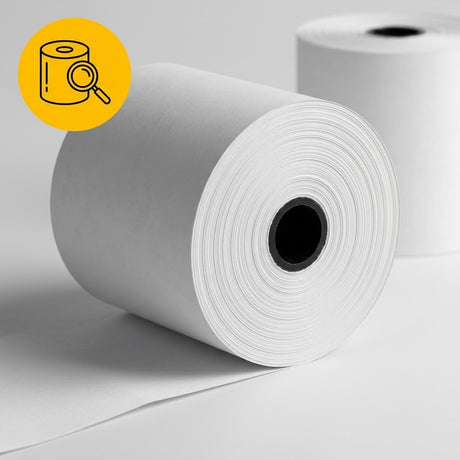 Rouleaux de caisse enregistreuse 80x80x12 mm - 40 rouleaux