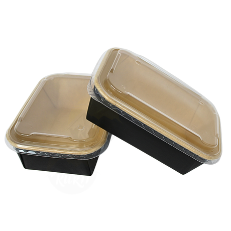 Kraft microwave containers 650ml - 50 pieces