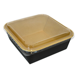 Récipient à salade Kraft avec couvercles 1320ml - 50 pièces
