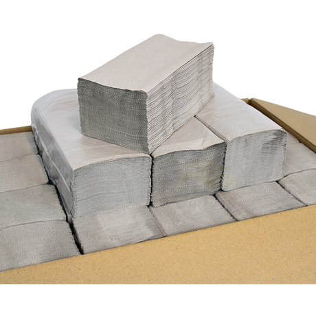 5000 Paper towels 1-ply, gray 25 x 23 cm, Z-fold paper towels, paper towels