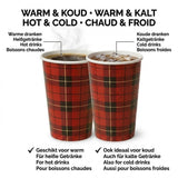 2500x 7.5oz/180ml, Tasses à café à emporter - carton 'diamant écossais'