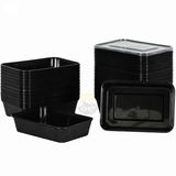 Microwave containers with lid black