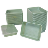 Microwave containers with lids Green 500ML - 50 pieces