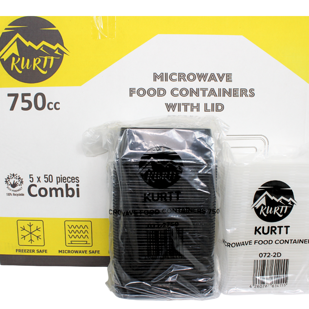 Magnetronbakjes met deksel - meal prep bakjes - stevig en flexibel - vershoudbakjes - zwart