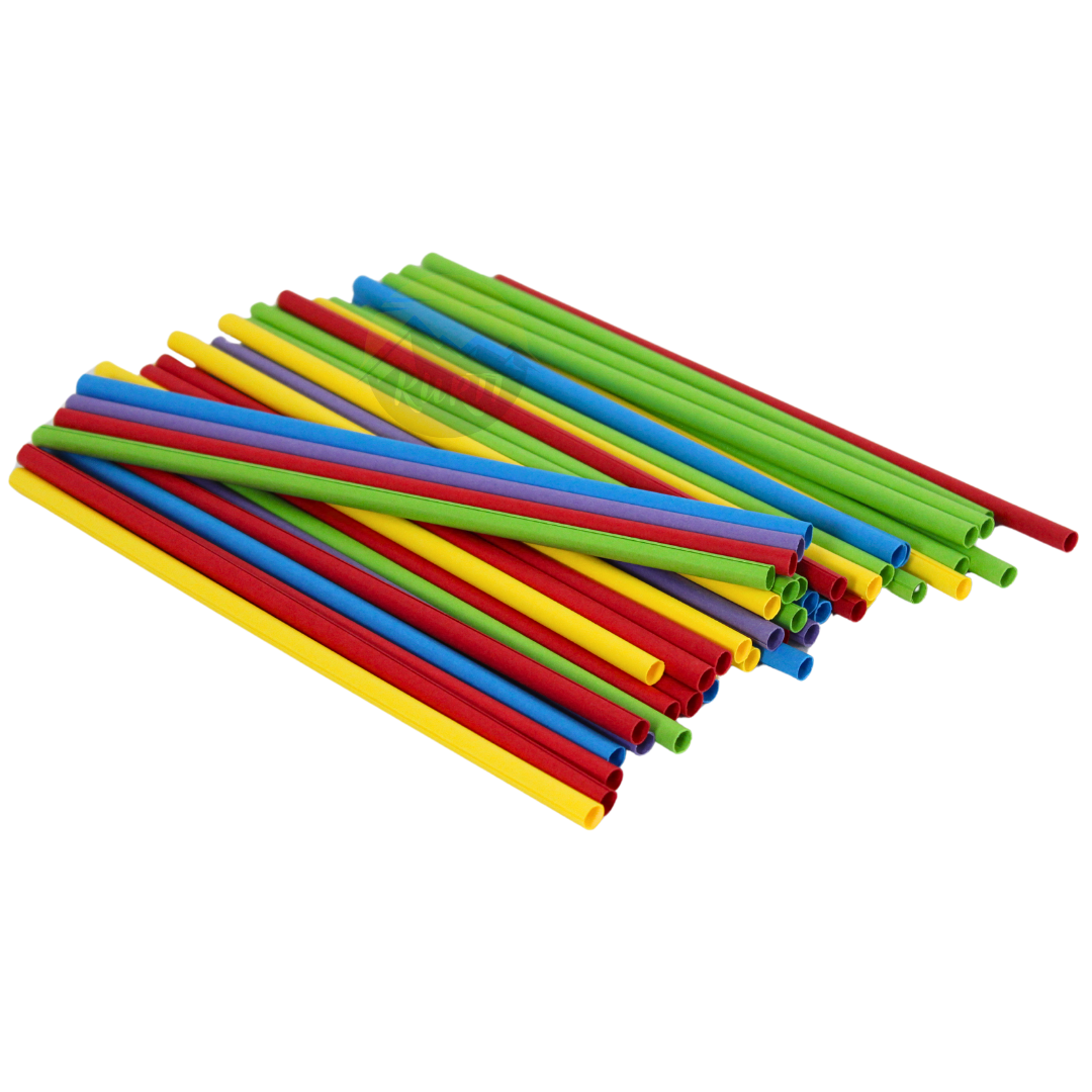 Paies en papier multi-couleurs 240x7 mm - 150 pièces