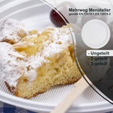 White plastic plate, 22cm, undivided - 100 pieces incl. SUP