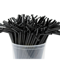 500x Pailles en plastique - paille réutilisable - bord courbé 5x230mm - réutilisables (certifiées norme européenne EN12875-1)