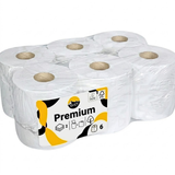 KURTT Bobines d'essuyage midi 2 plis 20 cm dévidage central – Lot de 6x | FSC Distributeur Cuisine Sanitaire