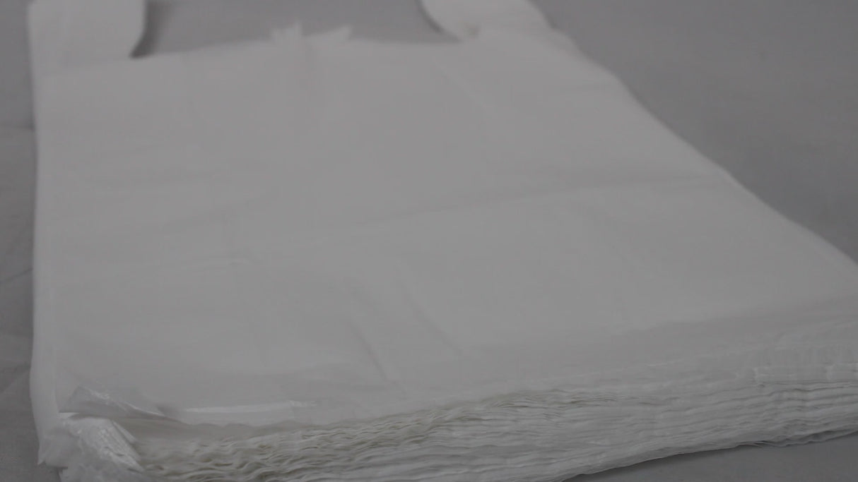 Shirt carrier bags HDPE 28+14x48 cm 11my - 2000 pieces incl. SUP