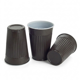 Thermobekers 180 ml – bruin/wit, Ø 70 mm – wegwerp koffiebekers (PS) – 500, 1.000 of 3.000 stuks