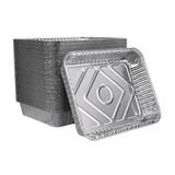 Aluminiumbakjes met aluminium deksels - 100 stuks R879-930G - Ovenschalen