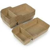 Barquettes Kraft A23 Anti-Graisse – 142x65x35mm Long CHR | 50/100/500 Pièces