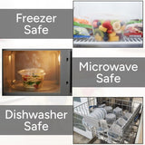 100x inclusief deksel plastic potjes - vershoudbakjes 1000cc - magnetronbakjes Geschikt voor Soep, Delicatessen, Snoepgoed of Muntjes