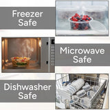 50x Magnetronbakjes inclusief deksels 250ml plastic potjes - vershoudbakjes Geschikt voor Take Away. Herbruikbaar en BPA Vrij