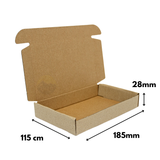 Brievenbus dozen (stevig), verzenddozen Bruin, A6, 185x115x28mm