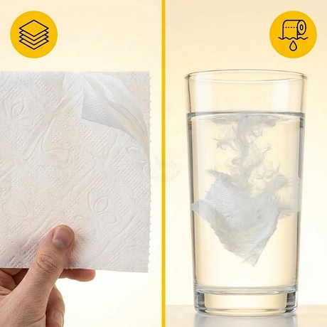 Papier Toilette 4 Plis Cellulose 150 Feuilles ECO Gaufré – 32/72 Rouleaux | Luxe Hôtel Restaurant Bureau