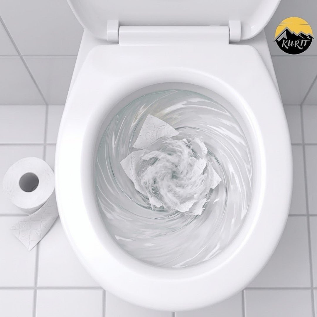 KURTT Papier toilette 2 plis Cellulose – 200 feuilles par rouleau | Hôtel Bureau Restaurant