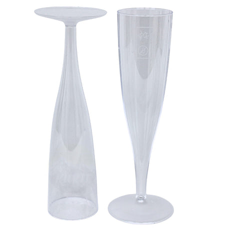 10x Champagne Glazen Plastic (135ml), hard plastic Wijnglazen, Herbruikbaar