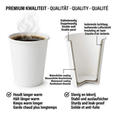 Gobelets Carton Blanc 18cl – 2500 pièces | Vending Machine à Café 70mm | Éco-contribution Incluse