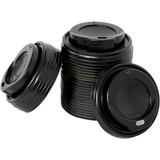 Coffee cup lids 80mm Ø black - 100 pieces